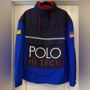Polo Ralph Lauren Hi Tech Hooded Pullover Popover Windbreaker Medium